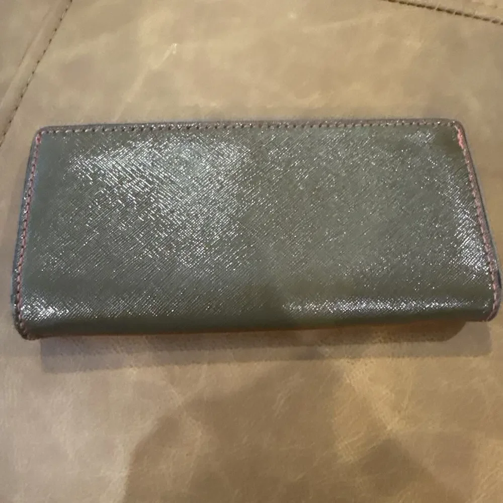 Marc By Marc Jacob’s Orange And Brown Bi-Fold 7.5” X 3.5” Wallet